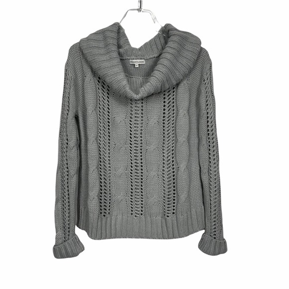 Heartloom Phoebe Grey Cowl Neck Sweater Size Small - Picture 2 of 9